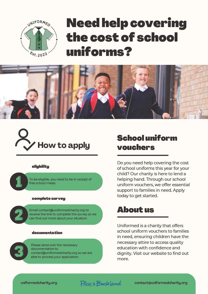 Uniform fund flyer