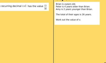 Tkat 100 day maths challenge higher 62