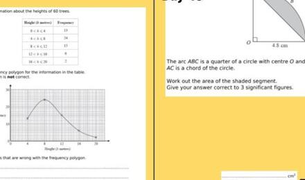 Tkat 100 day maths challenge higher 46