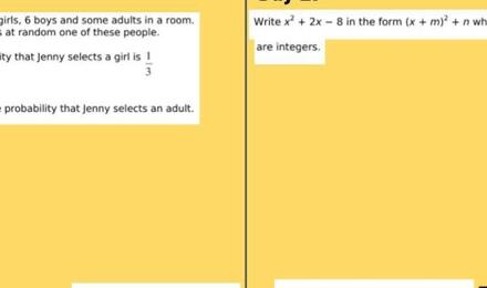 Tkat 100 day maths challenge higher 28