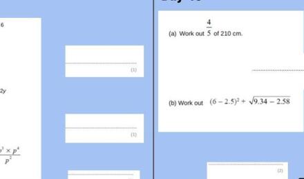 Tkat 100 day maths challenge foundation 44