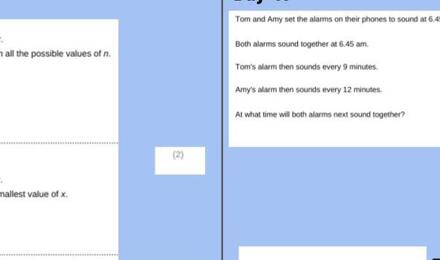 Tkat 100 day maths challenge foundation 42