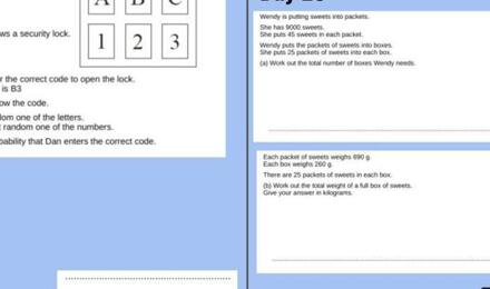 Tkat 100 day maths challenge foundation 26