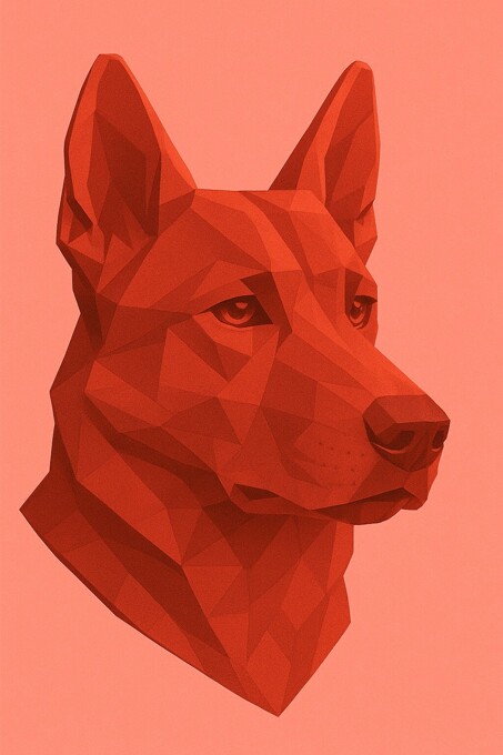 Dog red loyalty